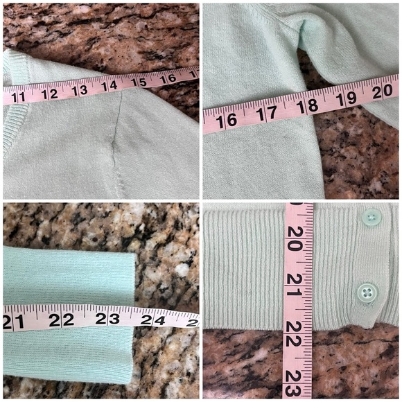 Old Navy Mint Green Cardigan Sweater Women’s Size M Coquette Cottegecore - Picture 6 of 10
